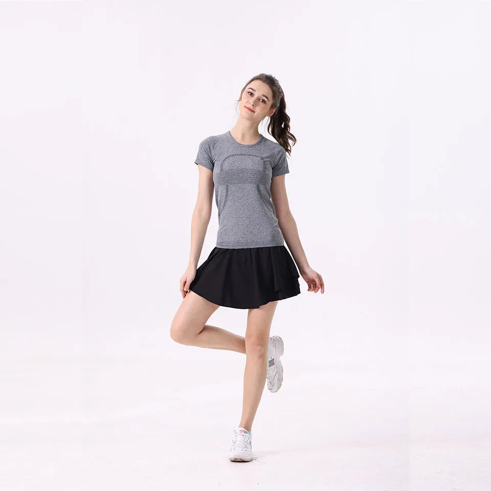High-Waist Extended Tennis Short Skirt for Women Anti-Light Casual Sports Mini Skirt Double Layer Design Sporty And Stylish