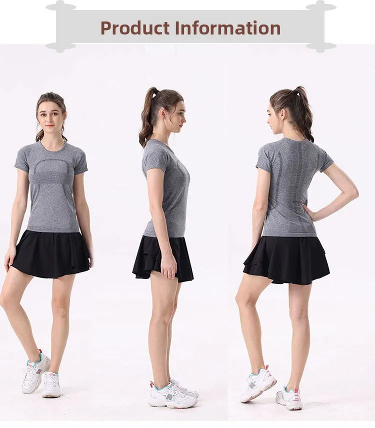 High-Waist Extended Tennis Short Skirt for Women Anti-Light Casual Sports Mini Skirt Double Layer Design Sporty And Stylish