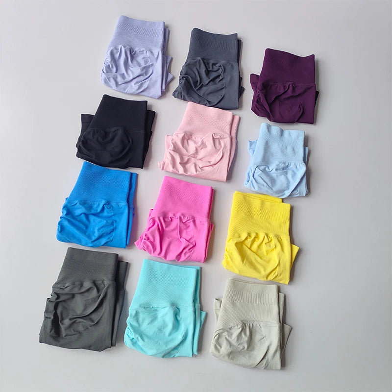 High-waisted Yoga Pants Fitness Pants Summer High Elasticity Thigh Training Peach Buttock Lifting Exercise Three-point Shorts