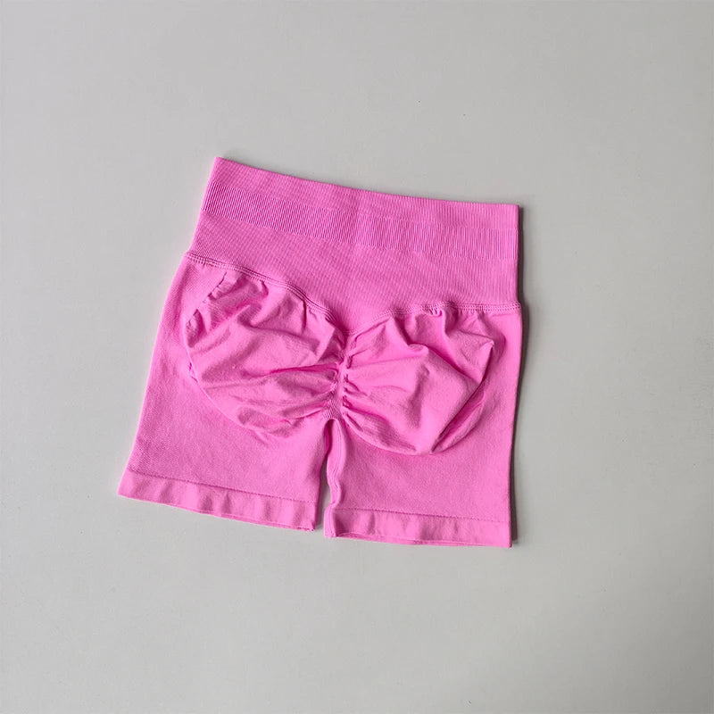 High-waisted Yoga Pants Fitness Pants Summer High Elasticity Thigh Training Peach Buttock Lifting Exercise Three-point Shorts