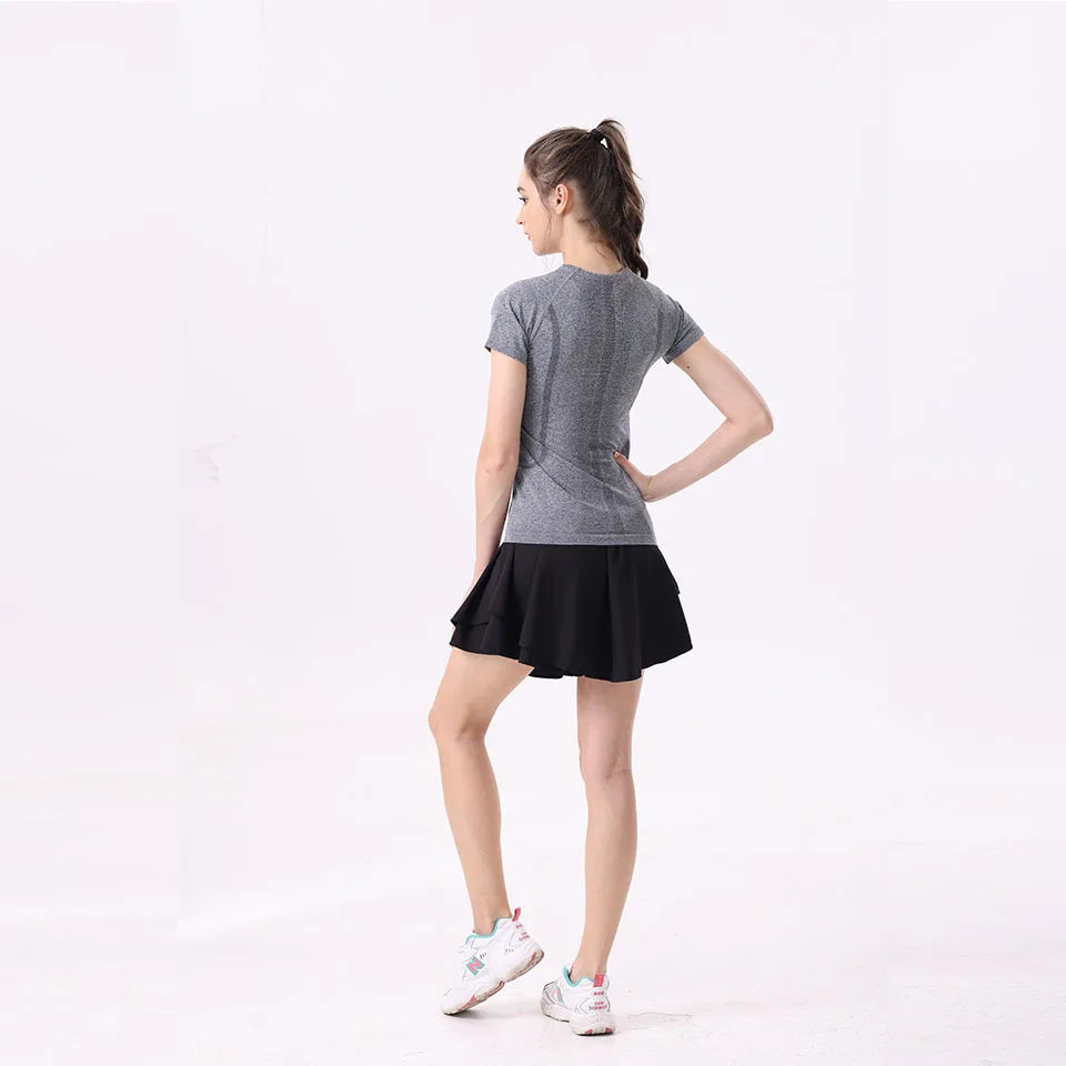 High-Waist Extended Tennis Short Skirt for Women Anti-Light Casual Sports Mini Skirt Double Layer Design Sporty And Stylish