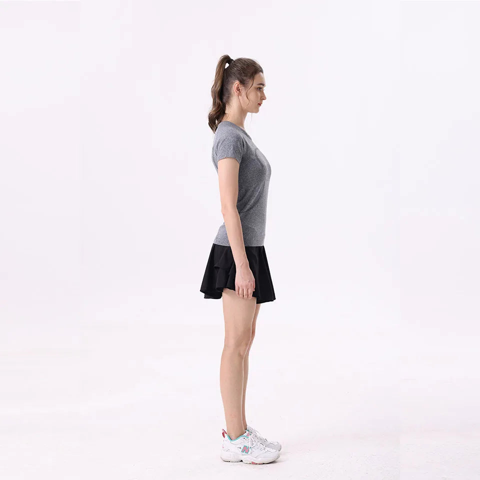 High-Waist Extended Tennis Short Skirt for Women Anti-Light Casual Sports Mini Skirt Double Layer Design Sporty And Stylish