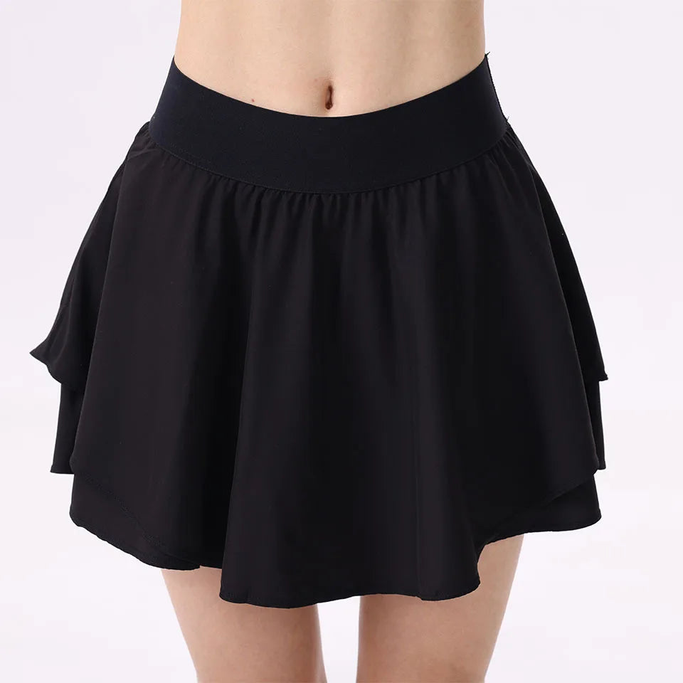 High-Waist Extended Tennis Short Skirt for Women Anti-Light Casual Sports Mini Skirt Double Layer Design Sporty And Stylish
