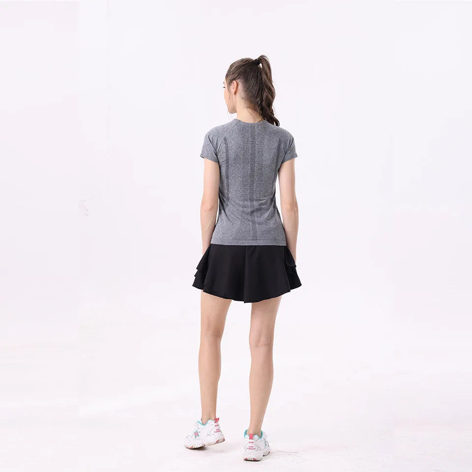 High-Waist Extended Tennis Short Skirt for Women Anti-Light Casual Sports Mini Skirt Double Layer Design Sporty And Stylish