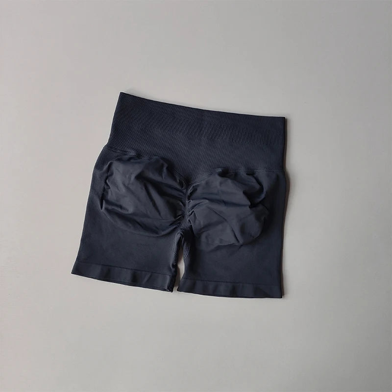 High-waisted Yoga Pants Fitness Pants Summer High Elasticity Thigh Training Peach Buttock Lifting Exercise Three-point Shorts