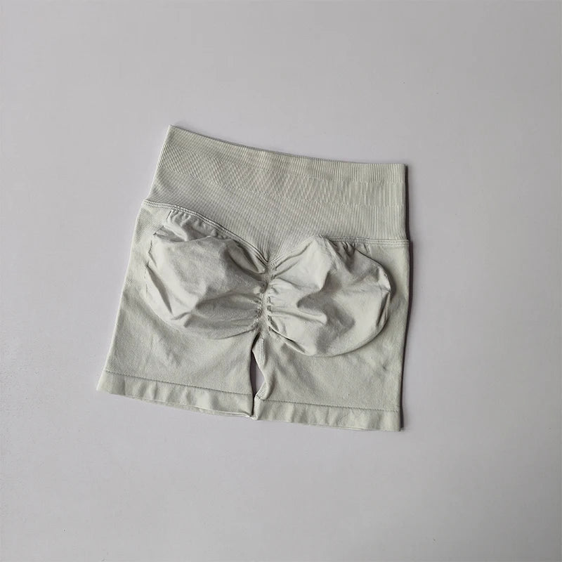 High-waisted Yoga Pants Fitness Pants Summer High Elasticity Thigh Training Peach Buttock Lifting Exercise Three-point Shorts